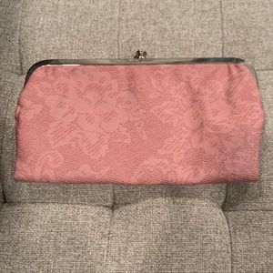 Floral Rose double kiss lock clutch/ wallet